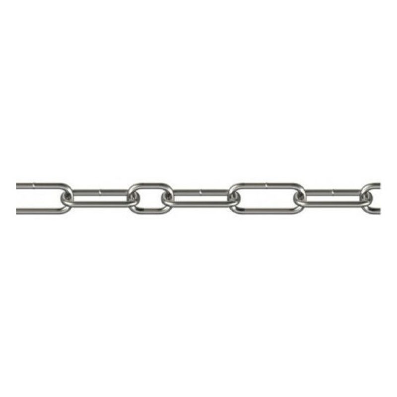 Iron Catena genovese cromata in acciaio cromato finitura zincata bo...