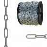 Iron Catena genovese cromata in acciaio cromato finitura zincata bo...