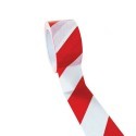 6x Nastro segnaletico non adesivo bianco e rosso 4.8cm x 50M delimitazione zone