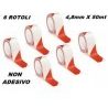 Iron 6x Nastro segnaletico non adesivo bianco e rosso 4.8cm x 50M d...
