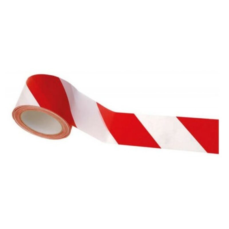 Iron 6x Nastro segnaletico non adesivo bianco e rosso 4.8cm x 50M d...