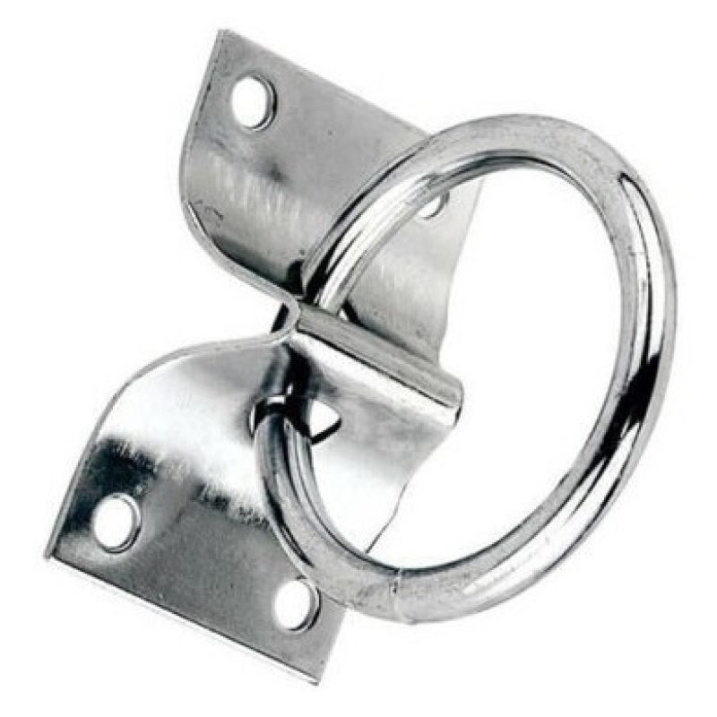DOBO 3x Anello per scuderia box con piastra 7x4.5x2.5 Cm metallo zi...