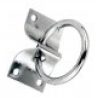 DOBO 3x Anello per scuderia box con piastra 7x4.5x2.5 Cm metallo zi...