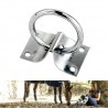 DOBO 3x Anello per scuderia box con piastra 7x4.5x2.5 Cm metallo zi...