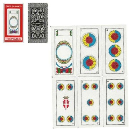 3 Carte trevisane regionali plastificate carte classiche giochi da tavolo Antini