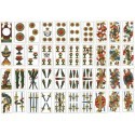 3x Carte piacentine regionali plastificate carte classiche giochi tavolo Antini