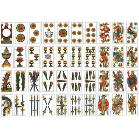 3x Carte piacentine regionali plastificate carte classiche giochi tavolo Antini