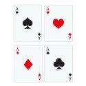 4x mazzi Carte da gioco poker 52 carte giochi Ramino Burraco scala
