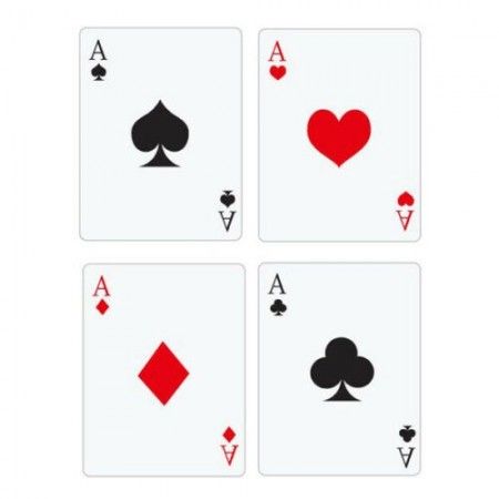4x mazzi Carte da gioco poker 52 carte giochi Ramino Burraco scala