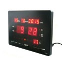 Orologio digitale da parete muro tavolo a LED 23,5x15,0x3Cm data ora temperatura