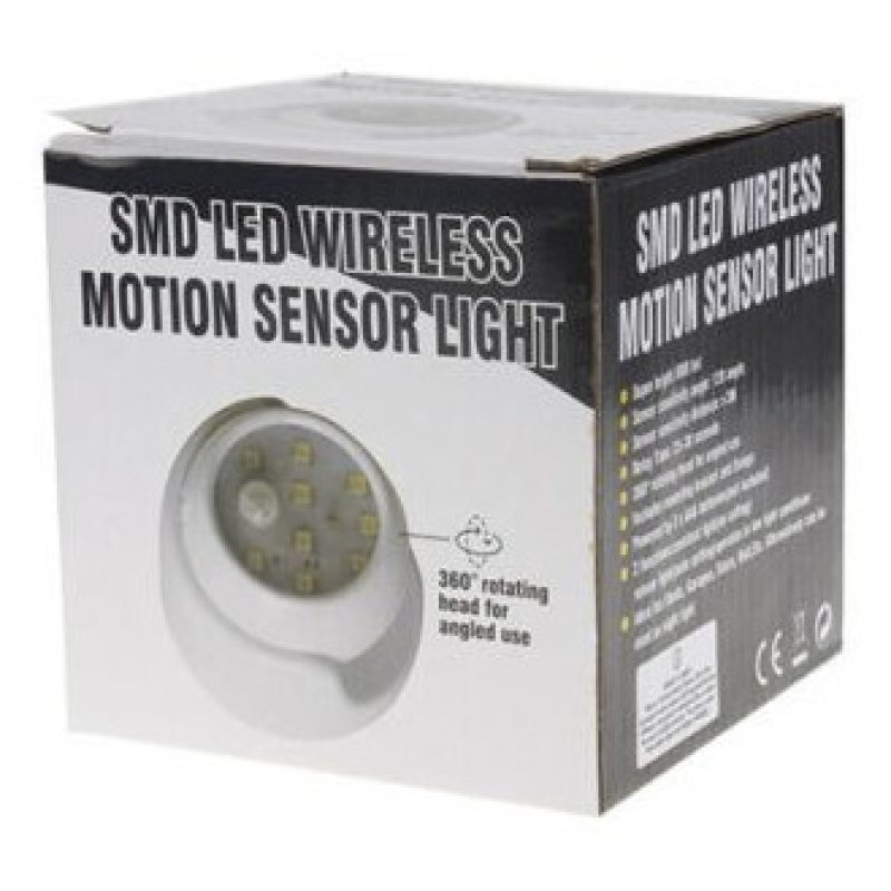 Tagoow Luce LED con sensore di movimento SMD 9x9 Cm 3W parete illum...