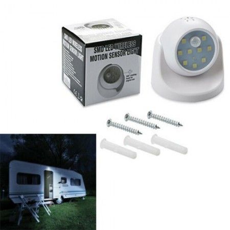Luce LED con sensore di movimento SMD 9x9 Cm 3W parete illuminazione wireless