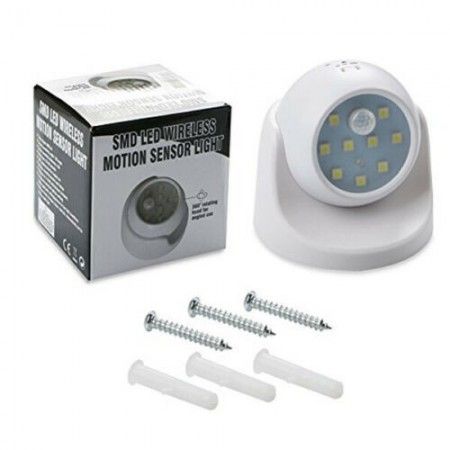 Luce LED con sensore di movimento SMD 9x9 Cm 3W parete illuminazione wireless