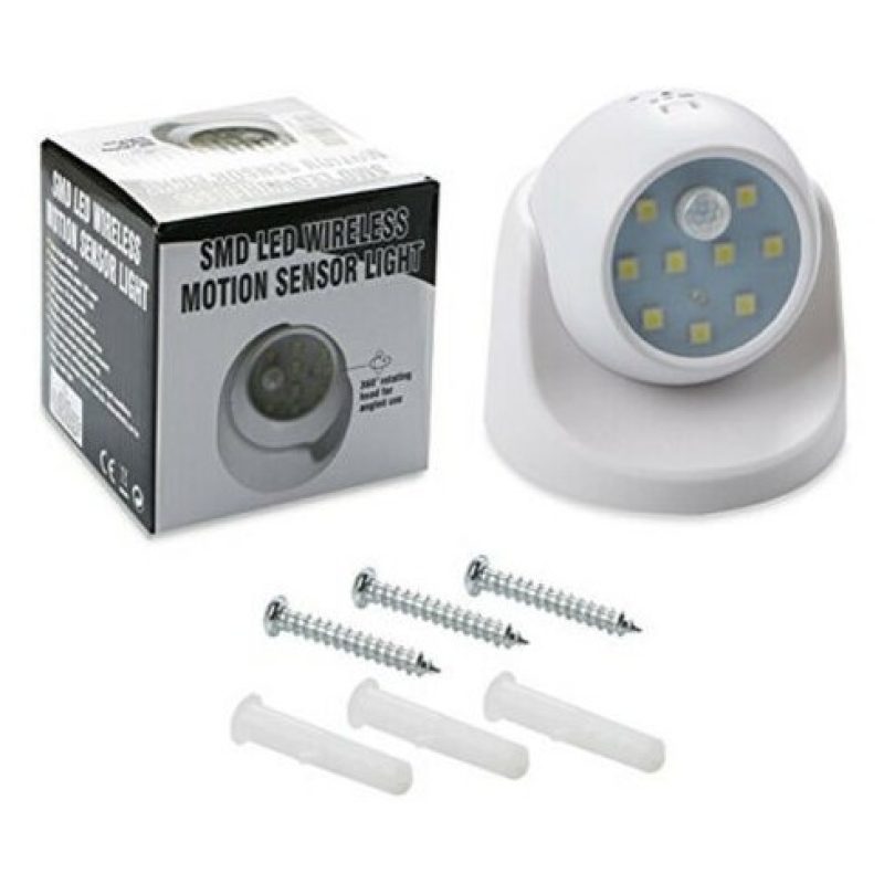 Tagoow Luce LED con sensore di movimento SMD 9x9 Cm 3W parete illum...