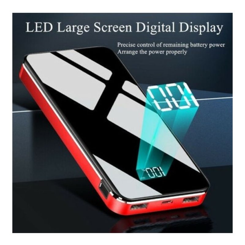 Tagoow Power bank batteria portatile 10000 mAh 2 porte USB carica v...