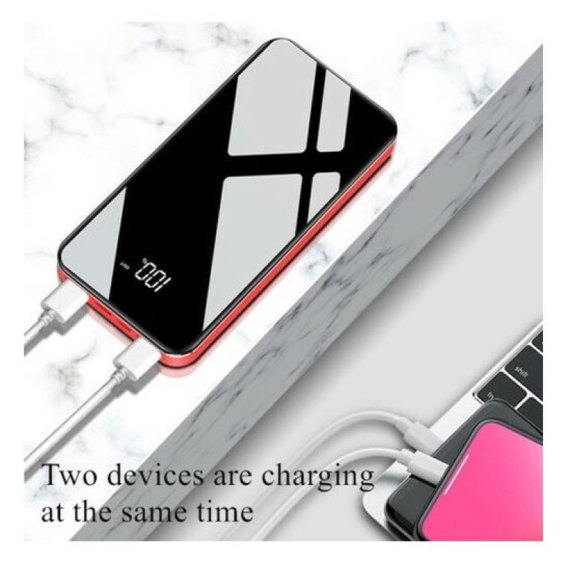 Tagoow Power bank batteria portatile 10000 mAh 2 porte USB carica v...