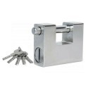 Lucchetto corazzato per serranda in acciaio 5x chiavi antiscasso monoblocco