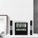 Orologio sveglia digitale display LED 30x20x3.1Cm schermo LCD multifunzione data
