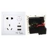Tagoow Presa muro interfaccia USB 2 porte pulsante di accensione pr...