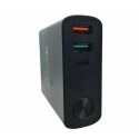 Power bank con caricabatterie da muro 9x7x2.7 Cm quick charge 3.0 6000mAh carica