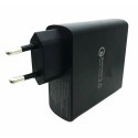 Power bank con caricabatterie da muro 9x7x2.7 Cm quick charge 3.0 6000mAh carica