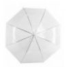 Tagoow 2x Ombrello sposa trasparente maniglia bianca bianco automat...
