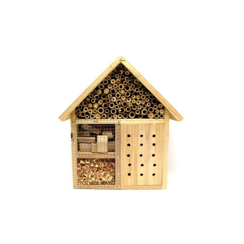 Casetta per insetti legno naturale bambù anti parassiti coccinelle api giardino