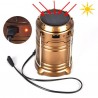 Lanterna Solare 6 LED Portatile da Campeggio Pesca o Porticato