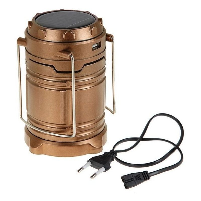 Lanterna Solare 6 LED Portatile da Campeggio Pesca o Porticato