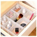 Divisori in plastica cassetti regolabili organizer piccoli oggetti bianco spazio