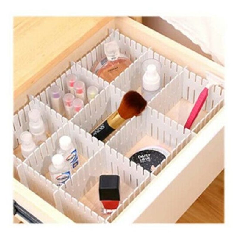 WeHome Divisori in plastica cassetti regolabili organizer piccoli o...