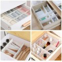 Divisori in plastica cassetti regolabili organizer piccoli oggetti bianco spazio