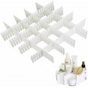 Divisori in plastica cassetti regolabili organizer piccoli oggetti bianco spazio