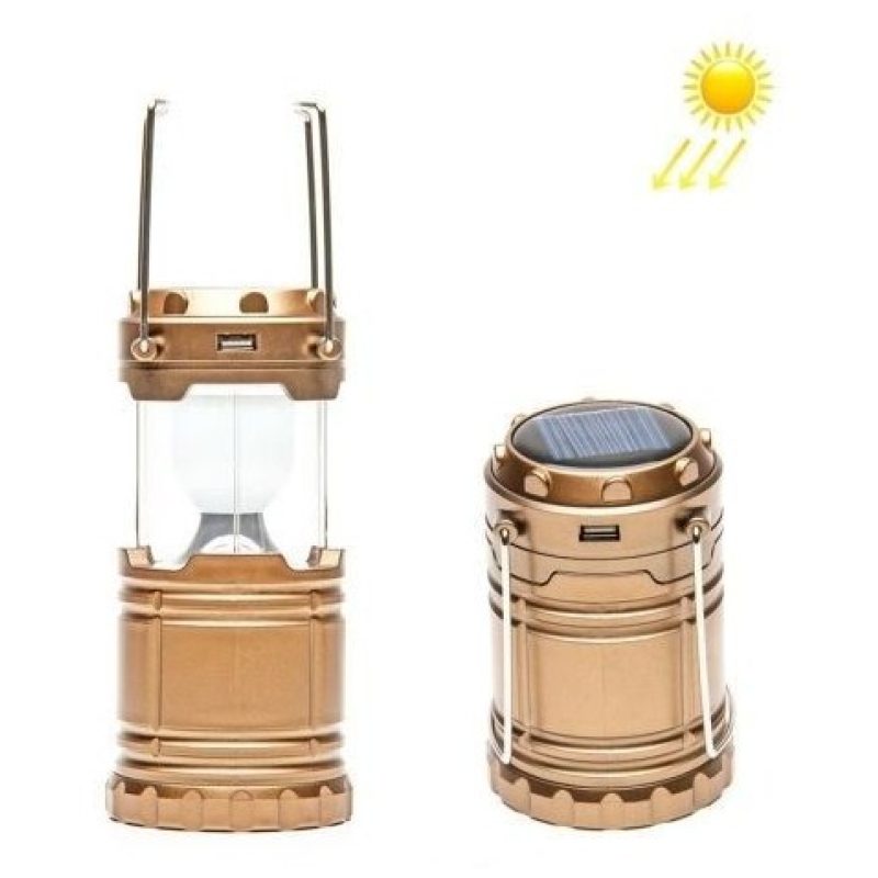 Lanterna Solare 6 LED Portatile da Campeggio Pesca o Porticato