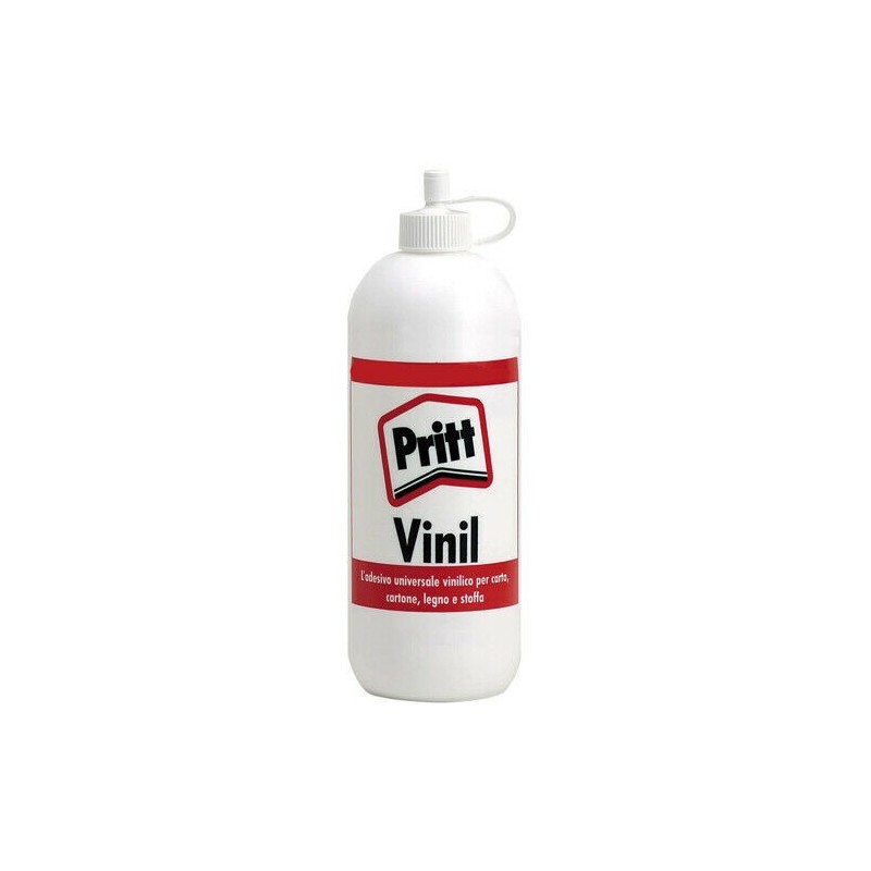 2x Colla vinil Pritt 250Gr colla vinilica bianca per carta legno flacone scuola