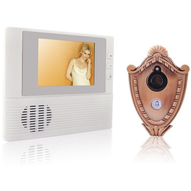 Spioncino digitale di sicurezza display 2.8" LCD con funzione campanello audio e video per porte portone - dotato di zoom