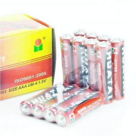 40x Batterie HUATAI R03 AAA stilo durata qualità eccellente 1.5V confezione