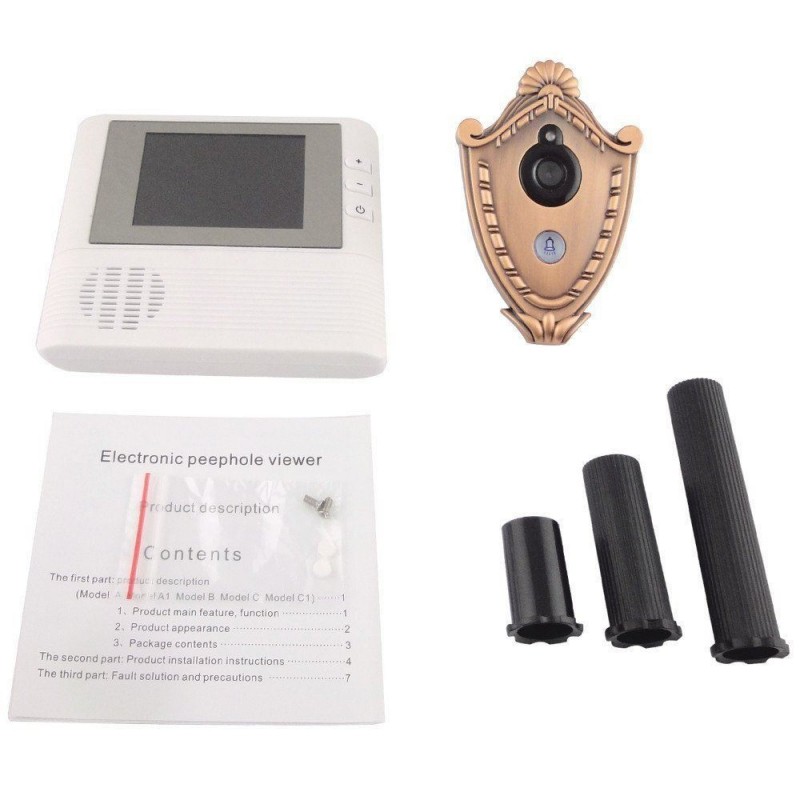 Spioncino Digitale Con Videocamera - Display 2.8 Pollici E Visione Notturna