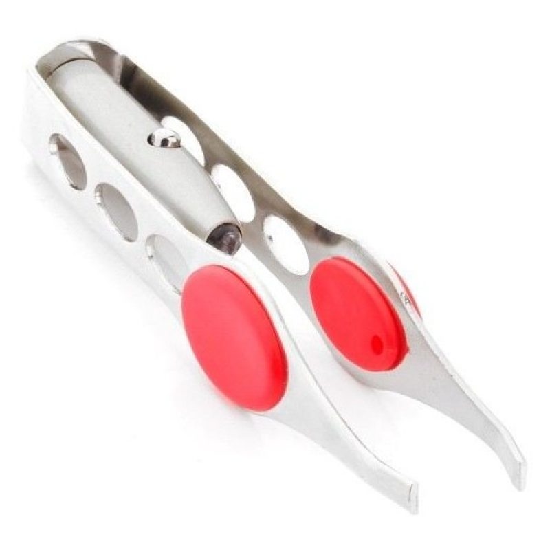 PINZETTA SOPRACCIGLIA DI PRECISIONE LUCE PELI LED TWEEZERS