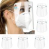 Generico 12x Visiera protettiva trasparente anti saliva con occhial...
