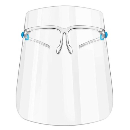 12x Visiera protettiva trasparente anti saliva con occhiale protezione viso visiere
