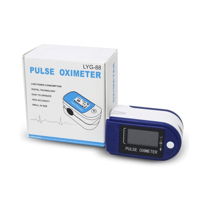 Misuratore di ossigeno portatile da dito pulsossimetro ossimetro saturimetro LYG-88 display Oled