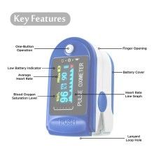 Misuratore di ossigeno portatile da dito pulsossimetro ossimetro saturimetro LYG-88 display Oled