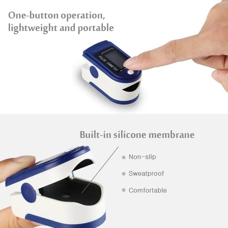 Tagoow Misuratore di ossigeno portatile da dito pulsossimetro ossim...