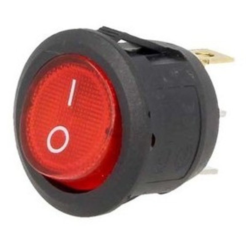 Generico 3x Interruttore a bilanciere 12-24V Max 10A unipolare tast...