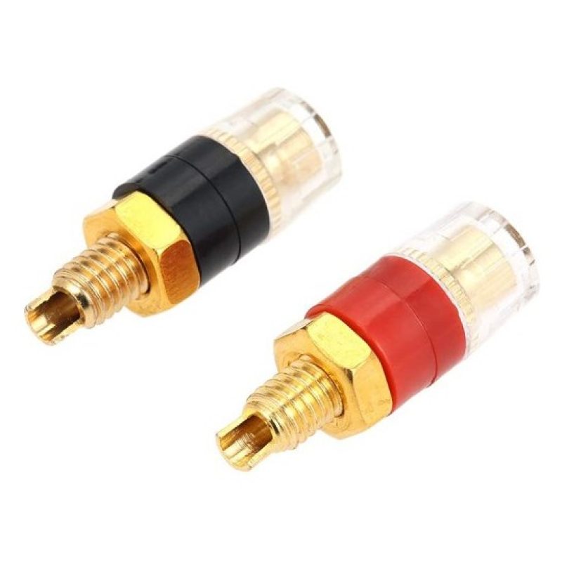 DOBO 4x Terminale trasparente grande compatto resistente ottone amp...
