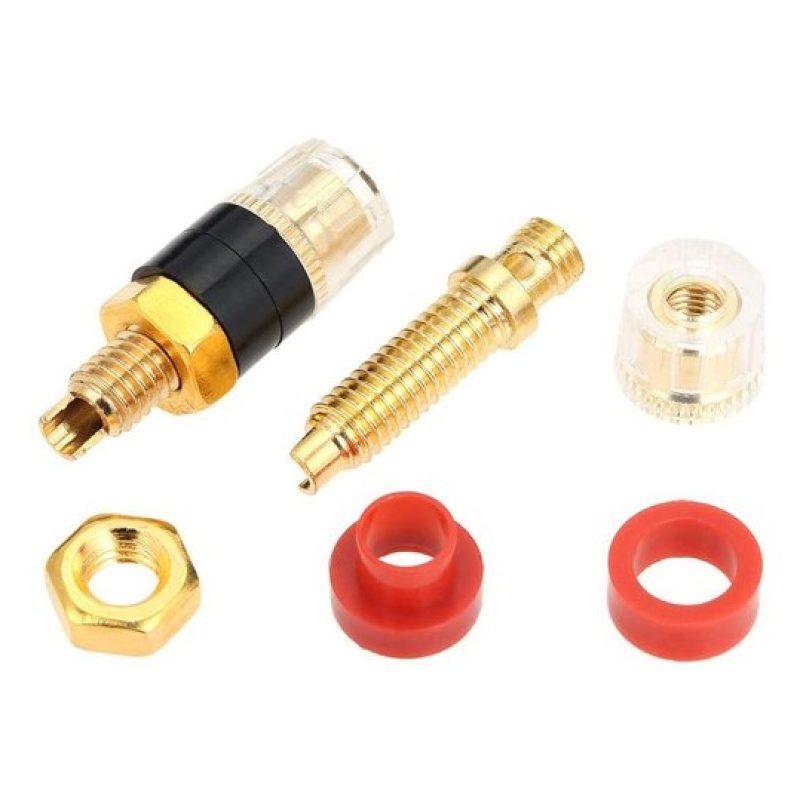 DOBO 4x Terminale trasparente grande compatto resistente ottone amp...