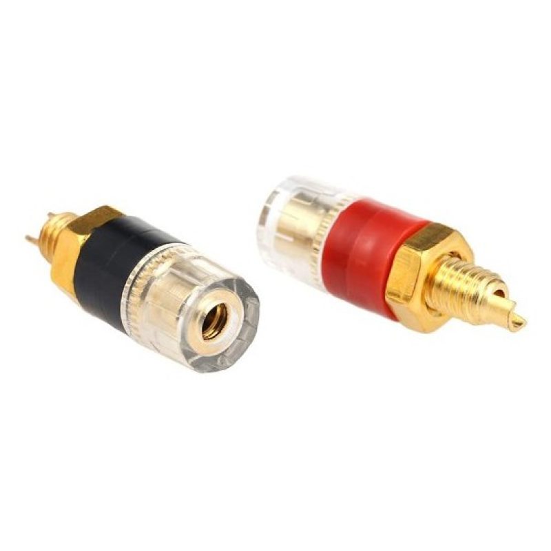 DOBO 4x Terminale trasparente grande compatto resistente ottone amp...
