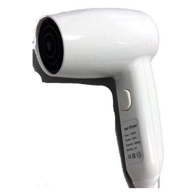 Phone Phon asciugacapelli verticale da parete 1300 watt versione hotel due velocità aria calda - Bianco senza presa