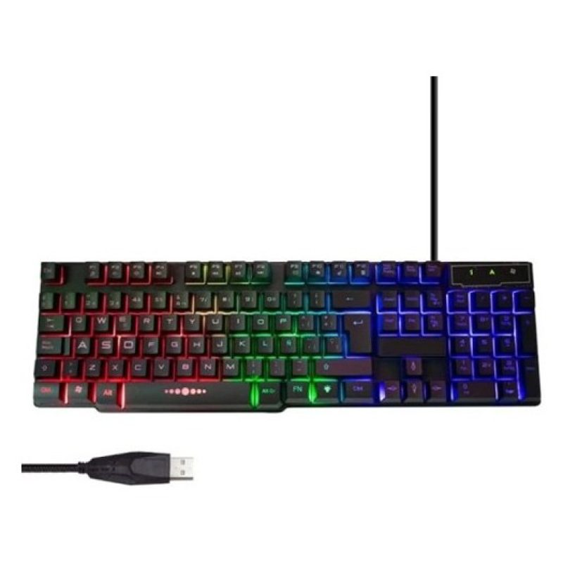 Generico Set 4 in 1 da gioco gaming RGB set con filo professionale ...